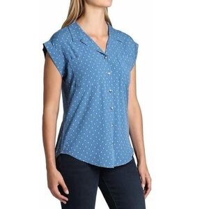 Jachs Women's Blue Button Down Shirt‎